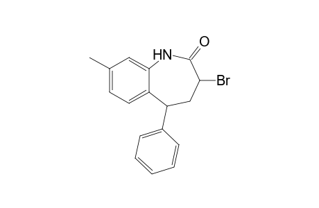 3-Bromanyl-8-methyl-5-phenyl-1,3,4,5-tetrahydro-1-benzazepin-2-one