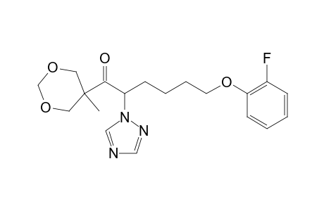 1-(5-Methyl-1,3-dioxan-5-yl)-2-(1,2,4-triazolyl)-6-(2-fluoro-phenoxy)-1-hexanone