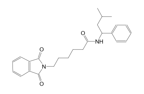 6-(1,3-dioxo-1,3-dihydro-2H-isoindol-2-yl)-N-(3-methyl-1-phenylbutyl)hexanamide