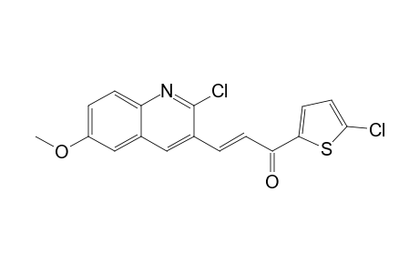 (2E)-3-(2-Chloro-6-methoxyquinolin-3-yl)-1-(5-chlorothien-2-yl)prop-2-en-1-one