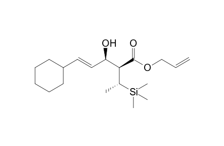 (E,2S,3R)-5-cyclohexyl-3-hydroxy-2-[(1R)-1-trimethylsilylethyl]-4-pentenoic acid prop-2-enyl ester