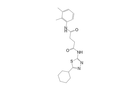 N~1~-(5-cyclohexyl-1,3,4-thiadiazol-2-yl)-N~4~-(2,3-dimethylphenyl)succinamide
