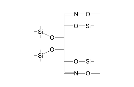 Galacto-Hexodialdose, 2,3,4,5-tetrakis-O-(trimethylsilyl)-, bis(O-methyloxime)