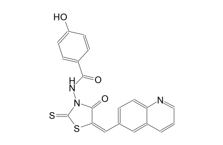 benzamide, 4-hydroxy-N-[(5E)-4-oxo-5-(6-quinolinylmethylene)-2-thioxothiazolidinyl]-