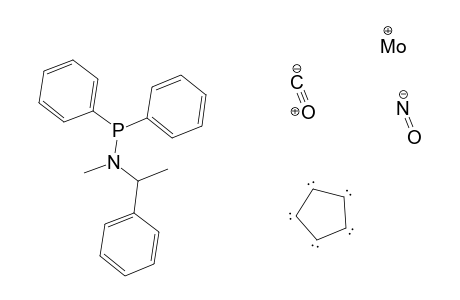 Molybdenum, carbonyl(.eta.5-2,4-cyclopentadien-1-yl)[N-methyl-P,P-diphenyl-N-(1-phenylethyl)phosphinous amide-P]nitrosyl-, stereoisomer