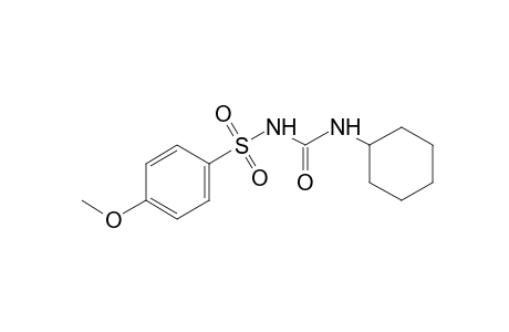 1-cyclohexyl-3-[(p-methoxyphenyl)sulfonyl]urea