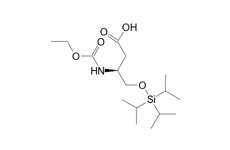 (S)-3-Ethoxycarbonylamino-4-triisopropylsiloxybutanoic acid