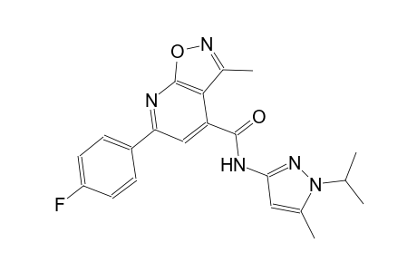 isoxazolo[5,4-b]pyridine-4-carboxamide, 6-(4-fluorophenyl)-3-methyl-N-[5-methyl-1-(1-methylethyl)-1H-pyrazol-3-yl]-