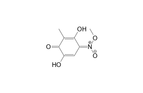 2,5-Cyclohexadien-1-one, 3,6-dihydroxy-2-methyl-4-(methyl-aci-nitro)-