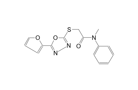 2-([5-(2-Furyl)-1,3,4-oxadiazol-2-yl]sulfanyl)-N-methyl-N-phenylacetamide