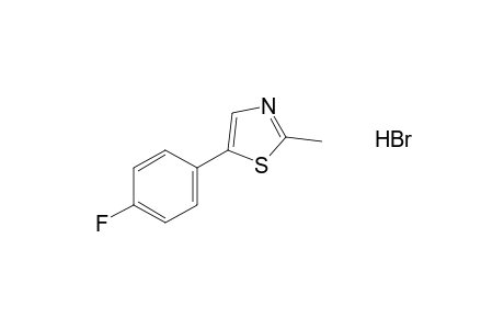 5-(p-fluorophenyl)-2-methylthiazole, hydrobromide
