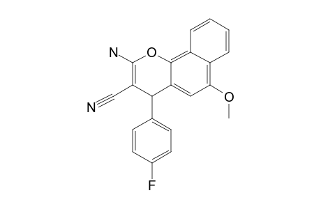 2-AMINO-4-(4-FLUOROPHENYL)-6-METHOXY-4H-BENZO-[H]-CHROMENE-3-CARBONITRILE