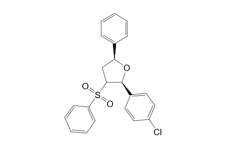 2,5-trans-2-(4-chlorophenyl)-5-phenyl-3-phenylsulfonyl tetrahydrofuran