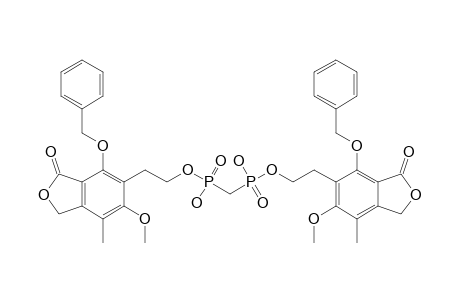 2-[4-(benzyloxy)-3-keto-6-methoxy-7-methyl-1H-isobenzofuran-5-yl]ethoxy-[[2-[4-(benzyloxy)-3-keto-6-methoxy-7-methyl-1H-isobenzofuran-5-yl]ethoxy-hydroxy-phosphoryl]methyl]phosphinic acid