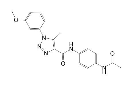 1H-1,2,3-triazole-4-carboxamide, N-[4-(acetylamino)phenyl]-1-(3-methoxyphenyl)-5-methyl-