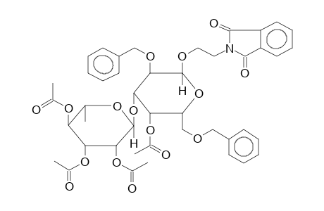 2-PHTHALIMIDOETHYL 4-O-ACETYL-3-O-(2,3,4-TRI-O-ACETYL-ALPHA-L-RHAMNOPYRANOSYL)-2,6-DI-O-BENZYL-ALPHA-D-GALACTOPYRANOSIDE