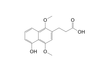 1,4-Dimethoxy-5-hydroxynaphthalene-2-propanoic acid