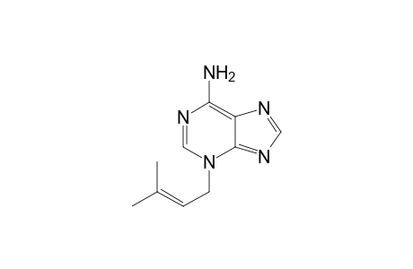 7-(3-methyl-2-butenyl)adenine