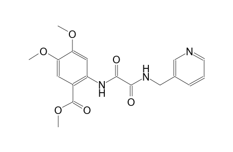 benzoic acid, 2-[[1,2-dioxo-2-[(3-pyridinylmethyl)amino]ethyl]amino]-4,5-dimethoxy-, methyl ester