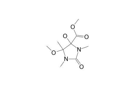 METHYL-4-HYDROXY-5-METHOXY-1,3,5-TRIMETHYL-2-OXO-2,3,4,5-TETRAHYDRO-1H-IMIDAZOLE-4-CARBOXYLATE
