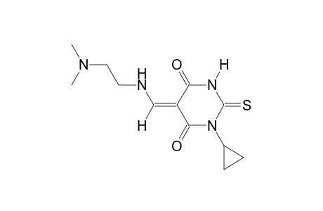 (5E)-1-cyclopropyl-5-({[2-(dimethylamino)ethyl]amino}methylene)-2-thioxodihydro-4,6(1H,5H)-pyrimidinedione