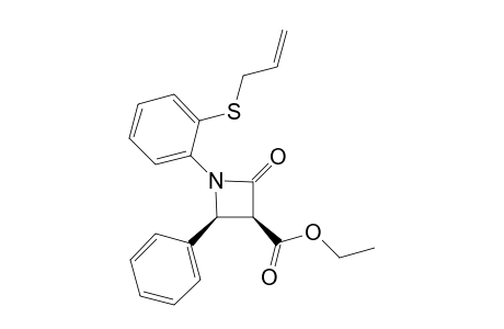 (3S,4S)-1-(2-Allylsulfanyl-phenyl)-2-oxo-4-phenyl-azetidine-3-carboxylic acid ethyl ester