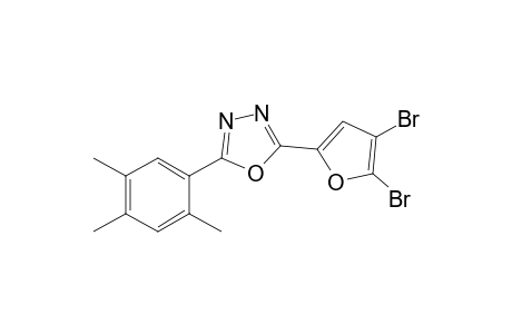 2-(4,5-dibromo-2-furanyl)-5-(2,4,5-trimethylphenyl)-1,3,4-oxadiazole