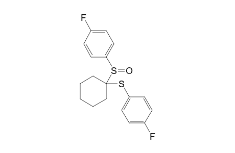 1-Fluoranyl-4-[1-(4-fluorophenyl)sulfinylcyclohexyl]sulfanyl-benzene
