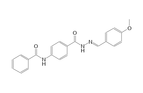 benzoic acid, 4-(benzoylamino)-, 2-[(E)-(4-methoxyphenyl)methylidene]hydrazide