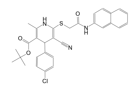 3-pyridinecarboxylic acid, 4-(4-chlorophenyl)-5-cyano-1,4-dihydro-2-methyl-6-[[2-(2-naphthalenylamino)-2-oxoethyl]thio]-, 1,1-dimethylethyl ester