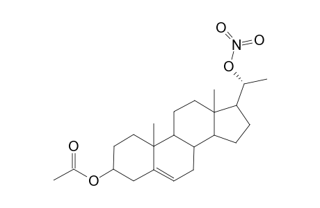 Pregn-5-ene-3.beta.,20-diyl 3-acetate 20-nitrate