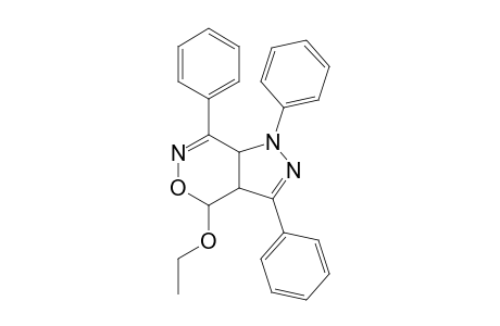 exo-4-Ethoxy-1,3,7-triphenyl-1,3a,4,7a-tetrahydro-5-oxa-1,2,6-triazaindene