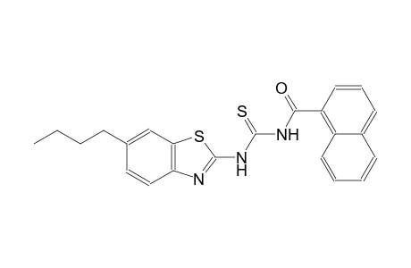 N-(6-butyl-1,3-benzothiazol-2-yl)-N'-(1-naphthoyl)thiourea