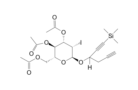 [(3R)-1-Trimethylsilyl-hexa-1,5-diyn-3-yl]-3,4,6-tri-O-acetyl-2-deoxy-2-iodo-.alpha.D-mannopyranoside