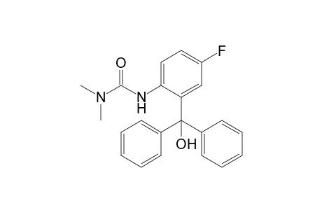 3-[4-fluoranyl-2-[oxidanyl(diphenyl)methyl]phenyl]-1,1-dimethyl-urea