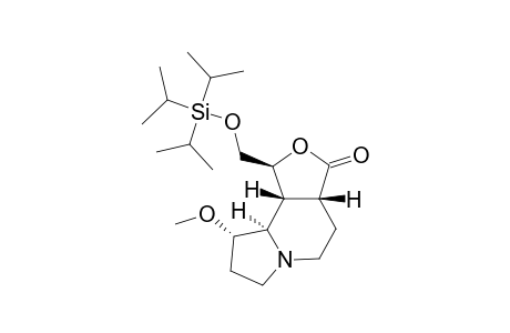 (1S,3aR,9S,9aR,9bR)-9-methoxy-1-[tri(propan-2-yl)silyloxymethyl]-3a,4,5,7,8,9,9a,9b-octahydro-1H-furo[3,4-g]indolizin-3-one