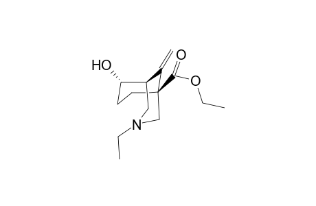 (1S*,5S*,6S*)-Ethyl 3-ethyl-6-hydroxy-9-methylene-3-azabicyclo[3.3.1]nonane-1-carboxylate