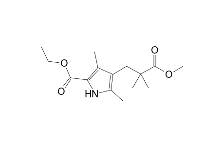 Methyl 3-(2,4-dimethyl-5-ethgoxycarbonyl-1H-pyrrol-3-yl)-2,2-dimethylpropionate