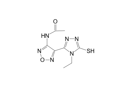 Acetamide, N-[4-(4-ethyl-5-mercapto-4H-1,2,4-triazol-3-yl)-1,2,5-oxadiazol-3-yl]-