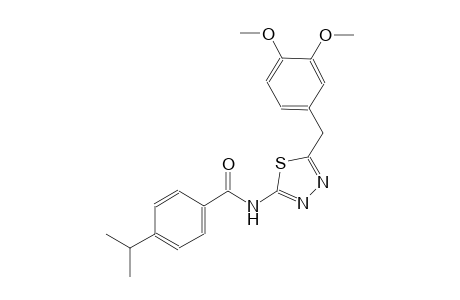 N-[5-(3,4-dimethoxybenzyl)-1,3,4-thiadiazol-2-yl]-4-isopropylbenzamide