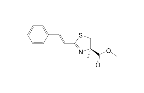 (4R)-4-Methoxycarbonyl-4-methyl-2-cinnamyl-.deata.(2)-thiazoline