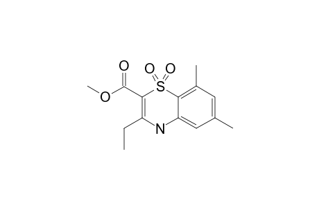 METHYL-3-ETHYL-6,8-DIMETHYL-4H-1,4-BENZOTHIAZINE-2-CARBOXYLATE-1,1-DIOXIDE