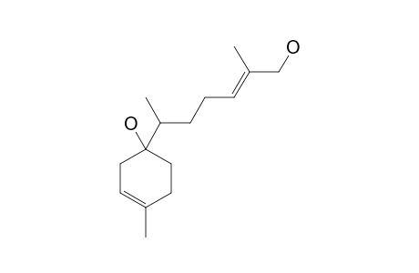 6,13-DIHYDROXYBISABOLA-2,10-DIENE;2-HEPTEN-1-OL-2-METHYL-6-(4'-METHYL-3'-CYClOHEXEN-1-OL)