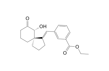 Ethyl 3-((E)-((5R*,6R*)-6-Hydroxy-7-oxospiro[4.5]decan-1-ylidene)methyl)-benzoate