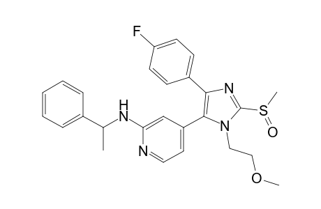 {4-[5-(4-fluorophenyl)-2-methansulfinyl-3-(2-methoxyethyl)-3H-imidazol-4-yl]pyridine-2-yl}(l-phenylethyl)amine