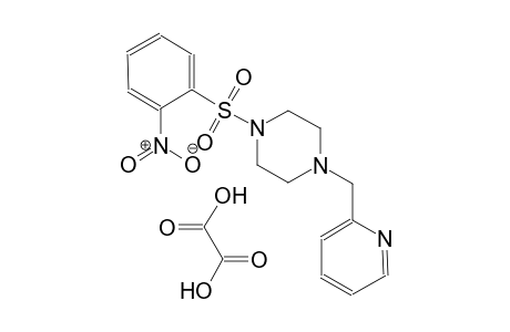 1-((2-nitrophenyl)sulfonyl)-4-(pyridin-2-ylmethyl)piperazine oxalate