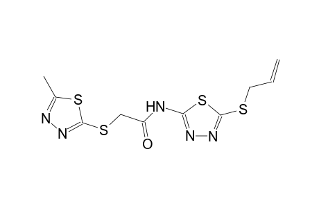 N-[5-(allylsulfanyl)-1,3,4-thiadiazol-2-yl]-2-[(5-methyl-1,3,4-thiadiazol-2-yl)sulfanyl]acetamide