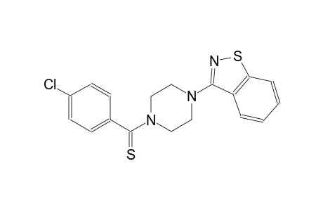 1,2-benzisothiazole, 3-[4-[(4-chlorophenyl)carbonothioyl]-1-piperazinyl]-