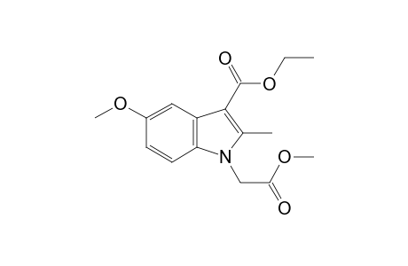 1H-Indole-1-acetic acid, 3-(ethoxycarbonyl)-5-methoxy-2-methyl-, methyl ester