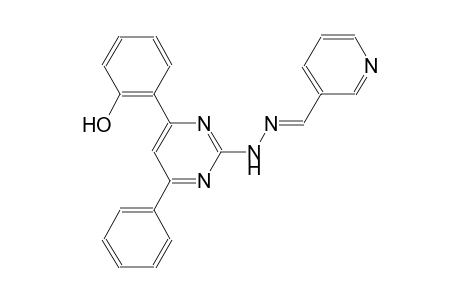 nicotinaldehyde [4-(2-hydroxyphenyl)-6-phenyl-2-pyrimidinyl]hydrazone